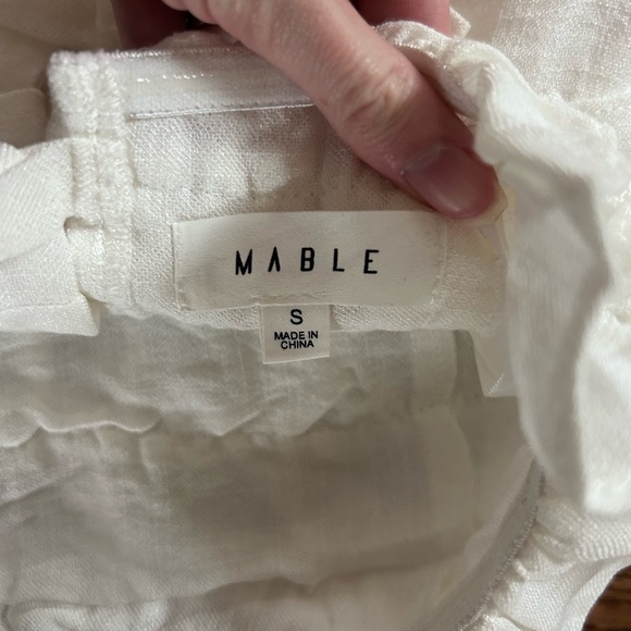 MABLE Cream Ruffled Blouse - Picture 3 of 4